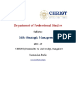 MSC - Strategic Management - Sylllabus - 2018-19 - Final - 20190116122504