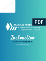 Instructivo - Primera Vez