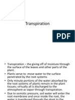 Transpiration