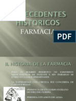 Antecedentes Históricos de La Farmacia