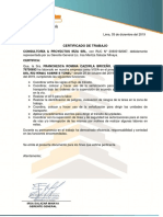 Certificado de Trabajo