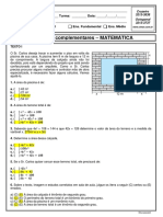 8º - Revisao para Integrada - Gabarito