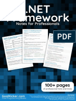 Dot NETFramework Notes For Professionals