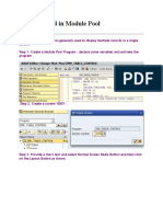 Table Control in Module Pool