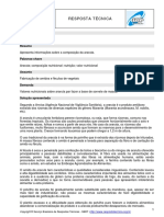 Valores Nutricionais Sobre Araruta Par Fazer A Base de Sorvete de Massa PDF