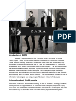 Introdution of Zara