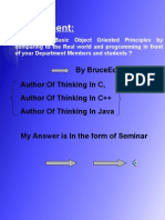 My - Seminar On Oop