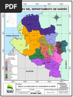 Mapa de Las Subregiones Del Departamento de Nariño