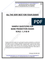 Sample Paper-2020 For Bank Promotion Exams (Scale I, II & III) by Murugan PDF