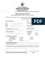 Early Registration Forms