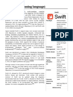 Swift (Programming Language)