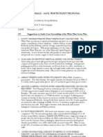 Fitzgerald - Saul White Flint Proposal: Suggestions To Guide Your Stewardship of The White Flint Sector Plan