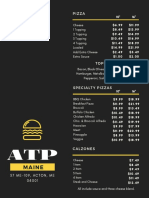 Acton Trading Post Menu