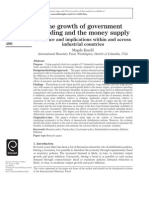 The Growth of Government Spending and The Money Supply: Evidence and Implications Within and Across Industrial Countries