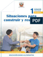 Situaciones para Construir y Resolver Primer Grado. Ciclo Inicial Educación Básica Alternativa. Portafolio de Evidencias