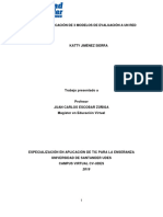 INFORME DE APLICACIÓN DE 3 MODELOS DE EVALUACIÓN A UN RED Katty