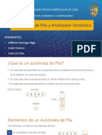 Automatas de Pila y Analizador Sintáctico