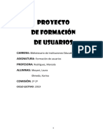 Actividades Formación de Usuarios