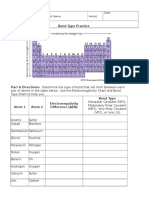 Electronegativity Worksheet