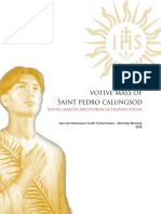 Votive Mass of St. Pedro Calungsod