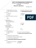 Visual Basic Programming Question Paper For Institute