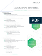 Cumulus Certification Blueprint 03.1