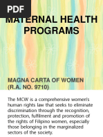 Maternal Health Program