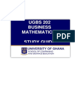 UGBS 202 Study Guide