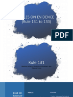 Rules On Evidence