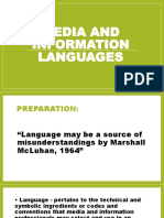 Media and Information Languages