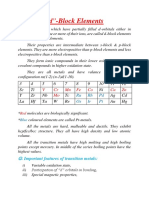 D - Block Element