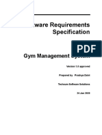 SRS For Gym Managment System