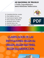 Clasificacion de Las Instituciones