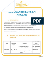 Bac Les Quantifieurs Anglais Tle