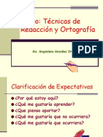 Presentación de Técnicas de Redacción y Ortografía