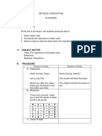 DETAILED LESSON PLAN in Science