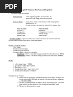 Chapter 8 Chemical Reactions and Equations