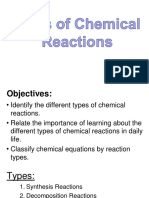 Types of Chemical Reactions