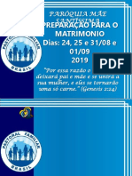 Slide Músicas Preparação para o Matrimônio 2019