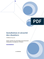 Installation Et Sécurité Chantiers PDF