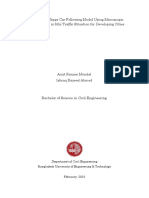 Calibration of Gipps Car Following Model Using Microscopic Trajectory Data in Mix Traffic Situation For Developing Cities - BSC Thesis (Ishraq Rayeed Ahmed) PDF