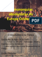 1 - As Monarquias Absolutistas Da Europa Ocidental