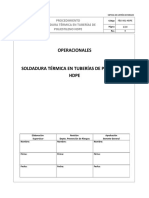 Soldadura Termica en Tuberias de Polietileno Hdpe