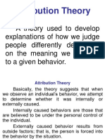 Attribution Theory Lecture Notes