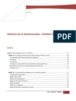 Historia de La Gastronomia - Unidad 3 PDF