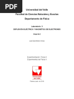 Deflexión Eléctrica y Magnética de Electrones Tarea de Preparación