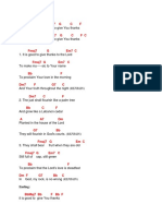 New PSALM 92 (Chords)