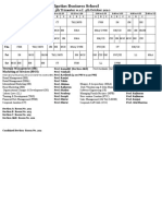 Time Table 5th Trimester