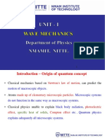 UNIT - I Wave Mechanics - Nmamit 2019-20