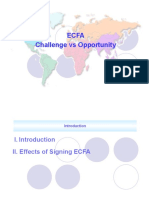 Ecfa Challenge Vs Opportunity